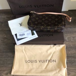 Louis Vuitton monogram pouchette purse brand new